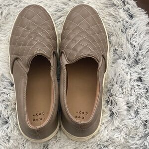 a new day Quilted Tan Slip-On Loafers